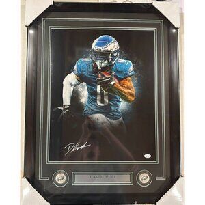 D'Andre Swift signed autographed Philadelphia Eagles 16x20 Photo Framed JSA